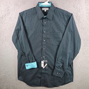 fairline dress shirt Fairline Shirt Mens Medium Cotton Spandex Long Sleeve Slim Fit Button Up